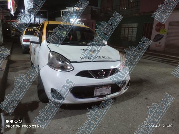 Taxista embistió a motociclista en la Yucatán