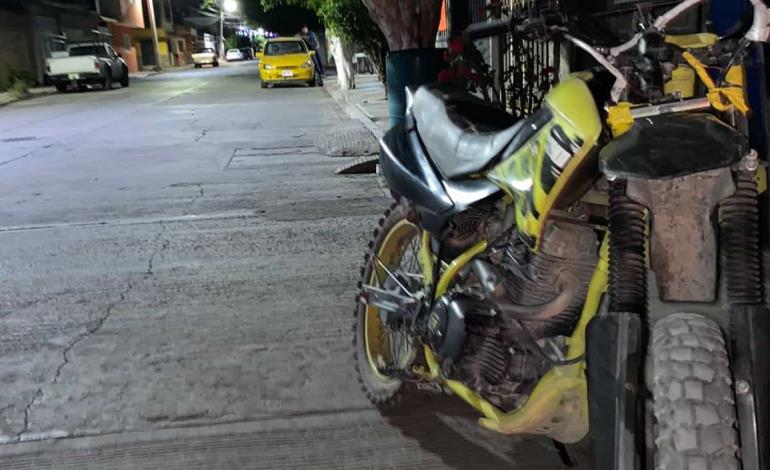Atracaron motocicleta