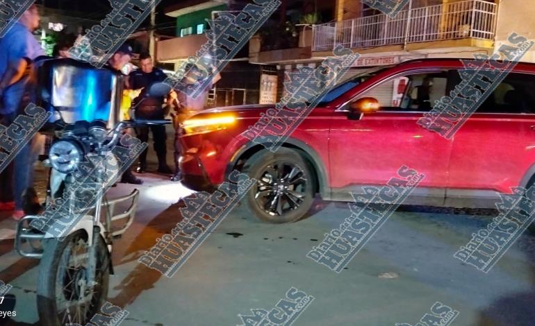 Choque dejó daños materiales