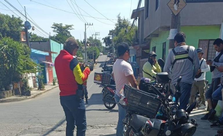 Lesionada en accidente