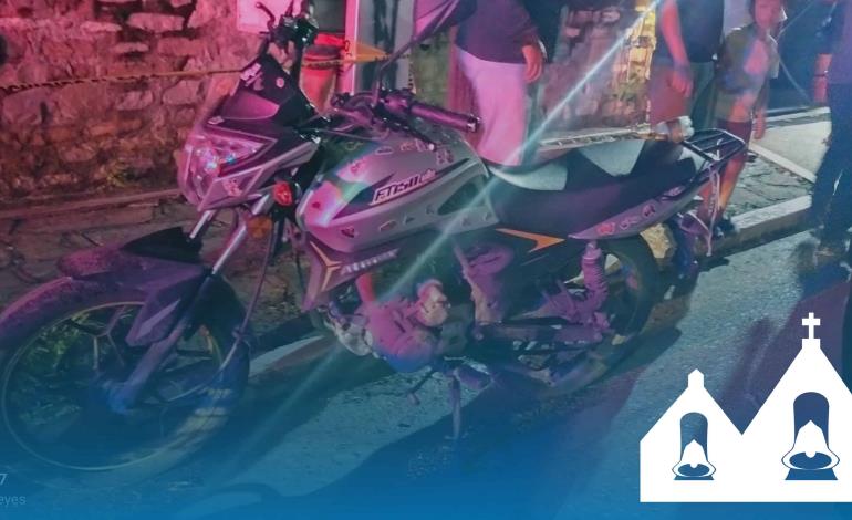 Motociclista se accidentó