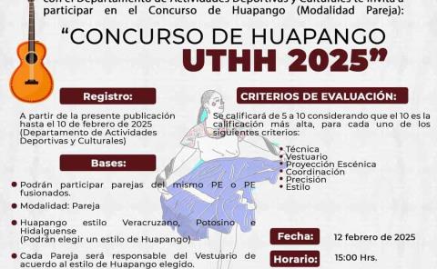 UTHH invita al "Concurso de Huapango 2025"
