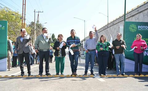 Inauguran vialidad renovada en Soledad
