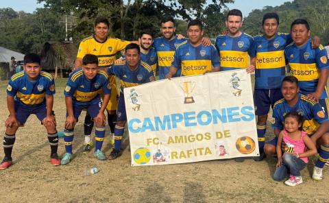 Amigos de Rafita campeones se impusieron a la Curva 4-0
