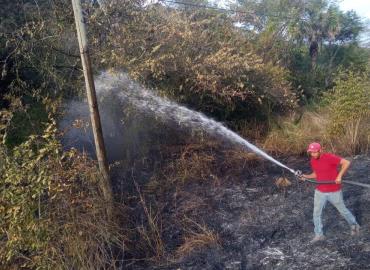 Primer incendio de la temporada se presentó 
