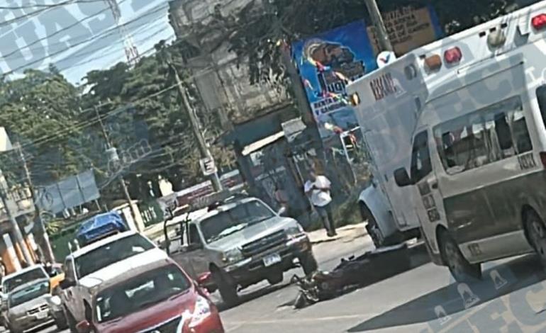 Un lesionado en choque de motos