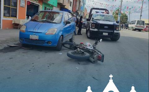 Camioneta arrolló a motociclista
