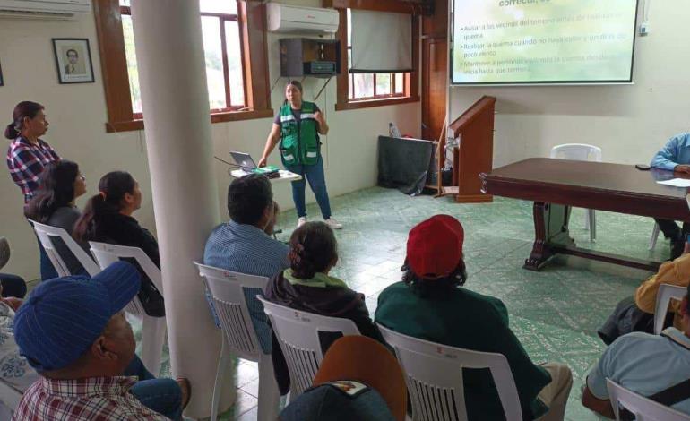 Dan pláticas para  evitar incendios