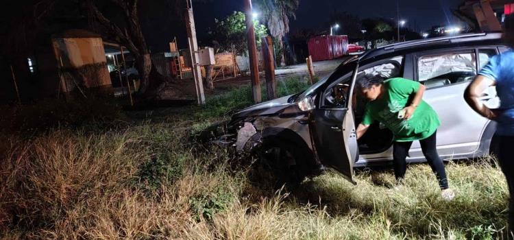 CHOQUE DEJÓ A MUJER HERIDA 