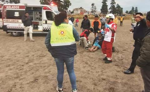 Cayó rayo  a 3 niños  futbolistas
