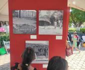 Voces, imágenes y miradas de Huejutla en exposición fotografías en kiosco