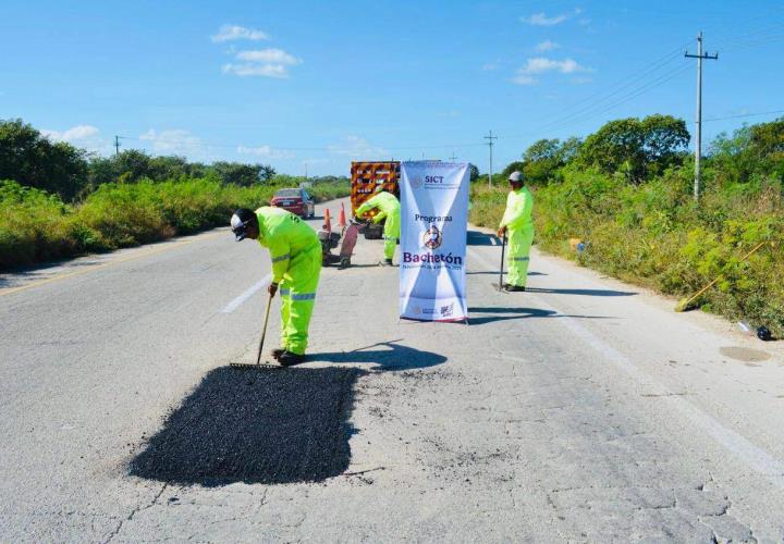 Bachetón alcanza avance de 51% en conservación de carreteras libre de peaje