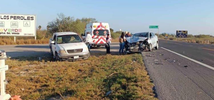 CHOQUE SOBRE LA "SÚPER"; 2 HERIDOS CHOQUE SOBRE LA "SÚPER"; 2 HERIDOS