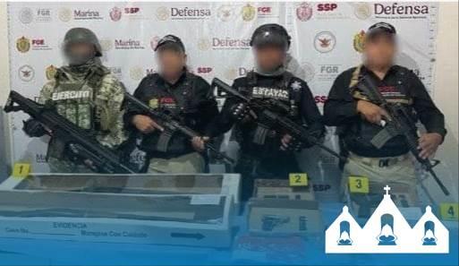 Aseguraron armas y cartuchos en cateo