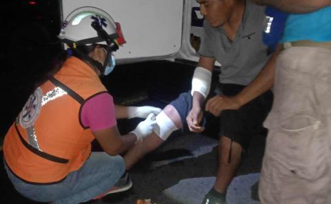 MOTOCICLISTA HERIDO EN LA MÉXICO-LAREDO