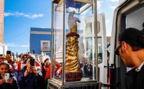 Todo listo para la llegada de reliquias 
