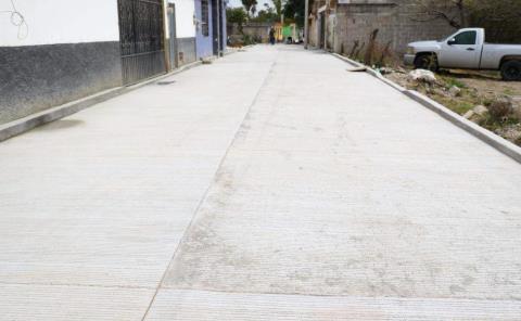 Obras de urbanización en privada de Ródano
