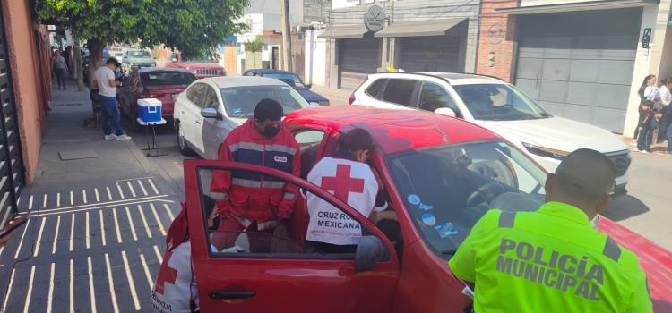 Choque dejó a mujer lesionada Choque dejó a mujer lesionada