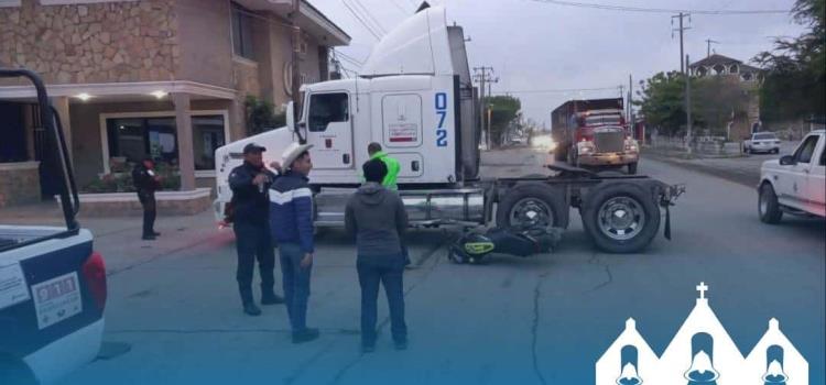 Se impactó contra tráiler 