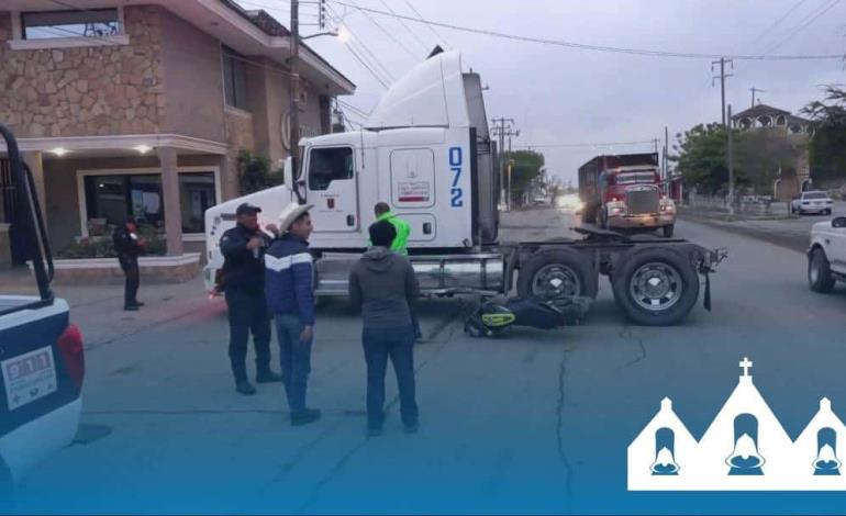 Se impactó contra tráiler 