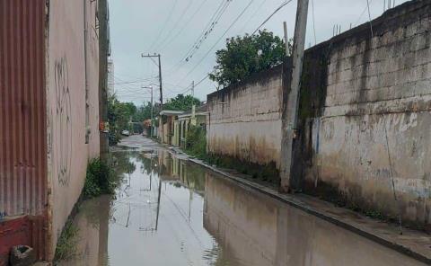 Se inundó la calle Guerrero 
