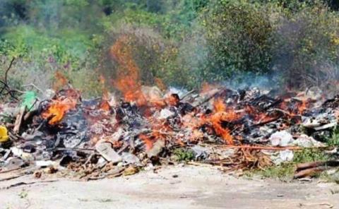 $2 mil multa por quemar basura
