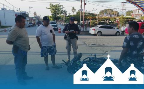 Atropellaron a motociclista