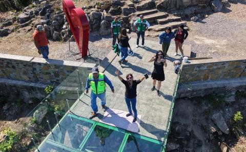 Refuerzan medidas de seguridad en el Mirador de Cristal por temporada vacacional