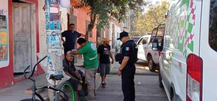 CICLISTA QUEDÓ DESCALABRADO CICLISTA QUEDÓ DESCALABRADO
