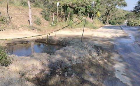 Zona Tének sin  abasto de agua
