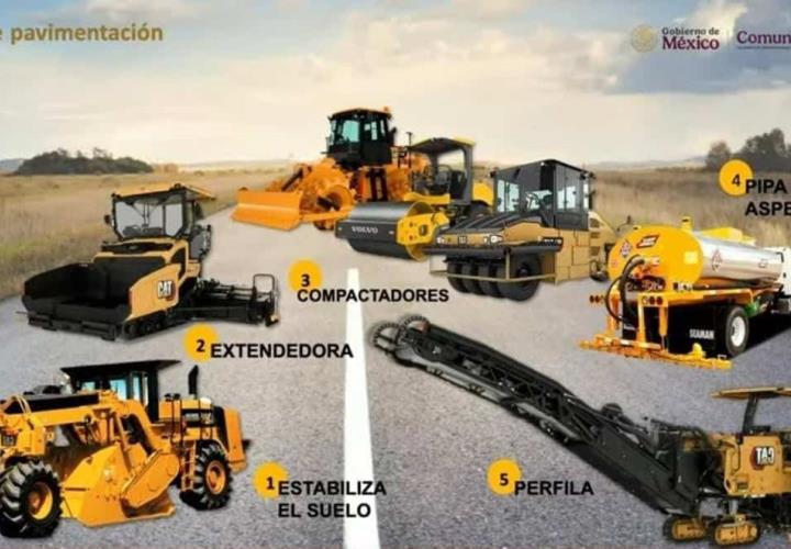 Adquirirá SICT 20 trenes de repavimentación y maquinaria especializada para red carretera federal