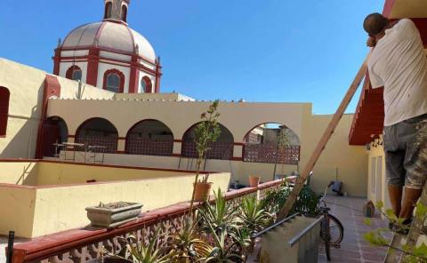 Iglesia en proceso de remodelación 
