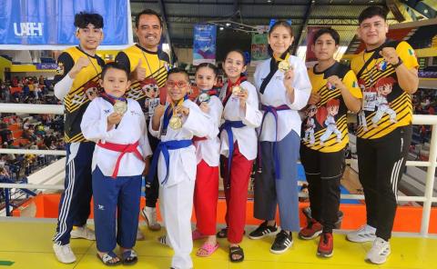 Dojan Guerreros de Tamazunchale triunfó en abierto de TKD Pachuca
