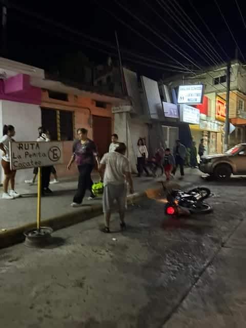 Motociclista heridos sobre el boulevard