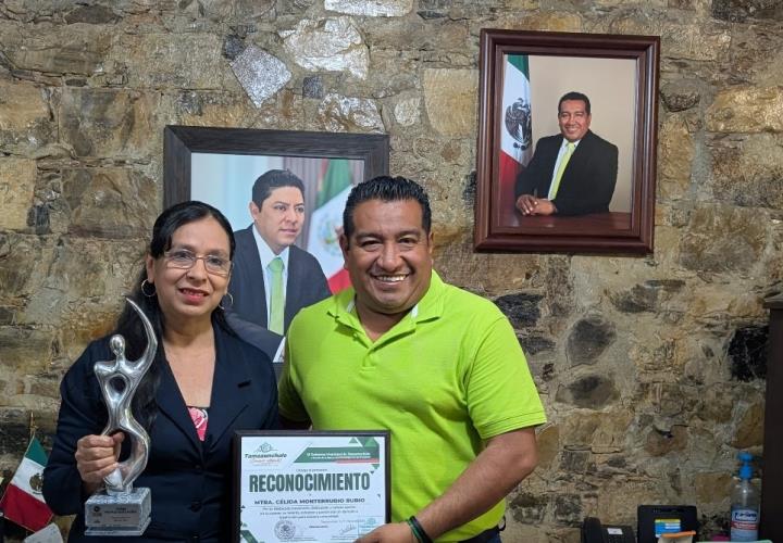 Célida Monterrubio, Mujer Potosina del Año 2025, es un orgullo para Tamazunchale