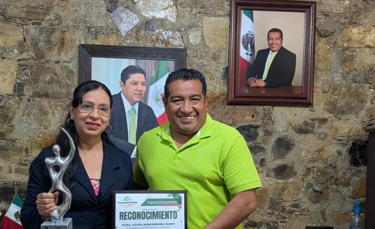 Célida Monterrubio, Mujer Potosina del Año 2025, es un orgullo para Tamazunchale