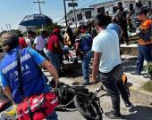 Lesionados en choque de motos