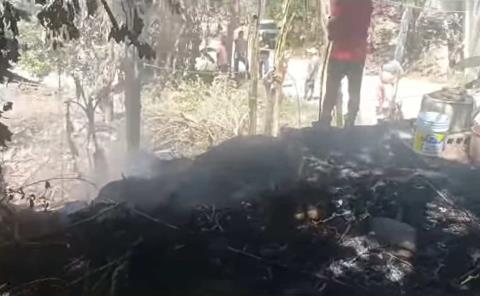 Controlan incendio en Vega Larga