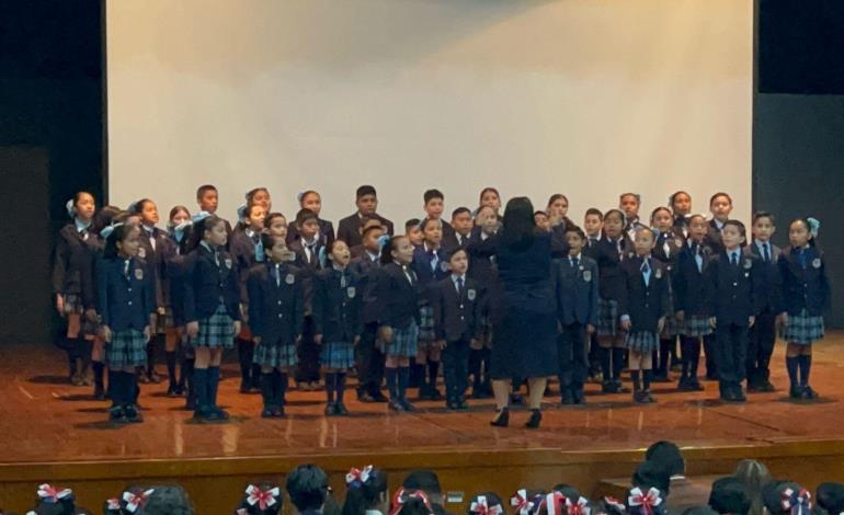 Destacó el Fray Pedro de Gante en concurso del Himno Nacional