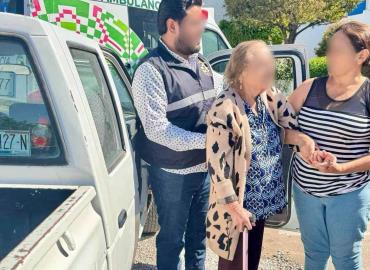 Escuadrón Ave auxilió a mujer