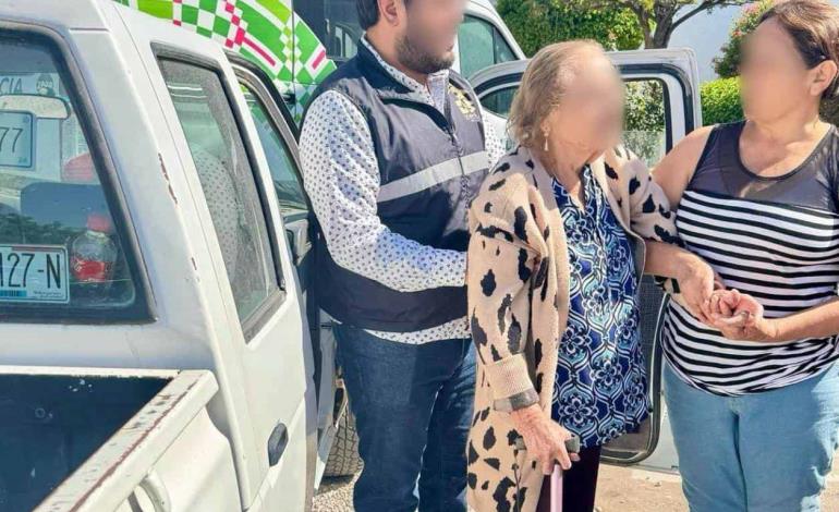 Escuadrón Ave auxilió a mujer