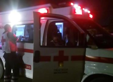 Ciclista herido en fuerte caída