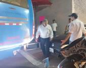 Choque dejó solo daños materiales