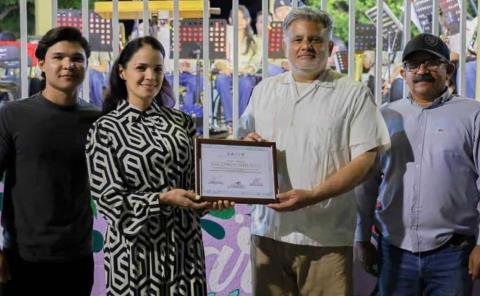 Entregaron la obra del kiosco en San Marcos
