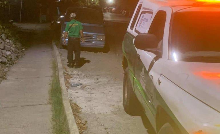 JOVEN HERIDO AL DERRAPAR MOTO          