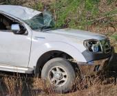 PAREJA SALVÓ LA  VIDA TRAS VOLCAR