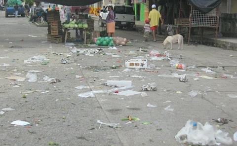 Ambulantes generan 2 toneladas de basura 
