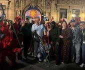 Quema de diablos realizaron en SLP