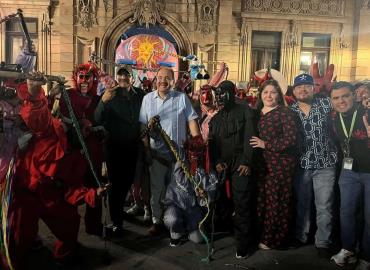 Quema de diablos realizaron en SLP