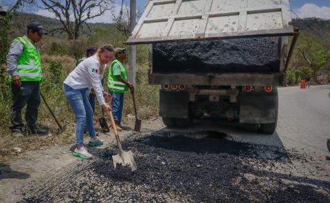 Inició presidenta rehabilitación de vía Matlapa – La Ceiba

